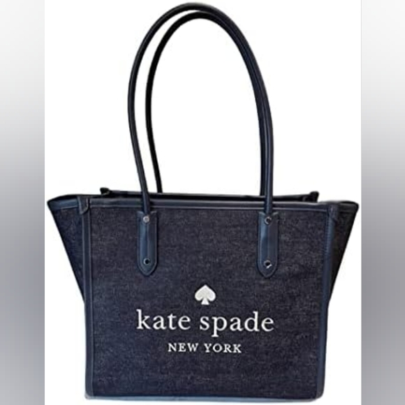 Kate Spade Ella Denim Blue Large tote bag - Picture 7 of 8